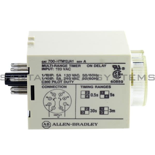 Allen Bradley Time Delay Relay 0.10.5 Sec. 700HTM12JA1 En stock y