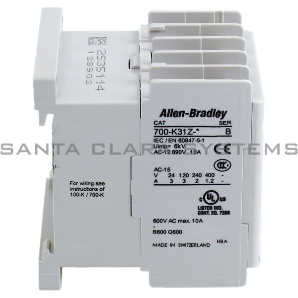 Allen Bradley 700-K31Z-DJ Mini Contactor Product Image