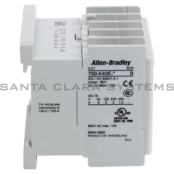 Allen Bradley 700-K40E-DJ Control Relay Product Image