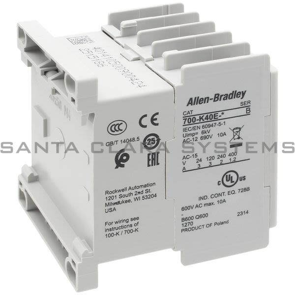 Allen Bradley 700-K40E-ZA Control Relay Product Image