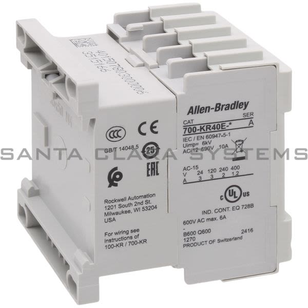Allen Bradley 700-KR40E-ZJ Mini Contactor Product Image