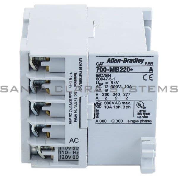 Allen Bradley 700-MB220A1 Control Relay Product Image