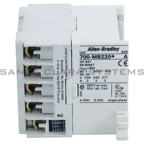 Allen Bradley 700-MB220A2 Control Relay Product Image