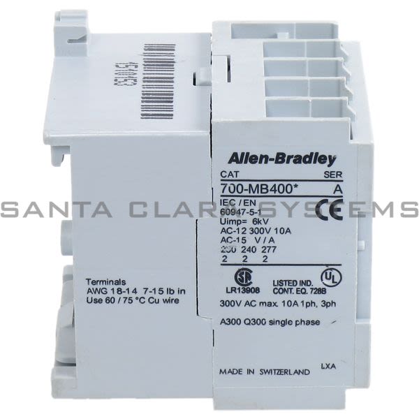 Allen Bradley 700-MB400A2 Control Relay Product Image
