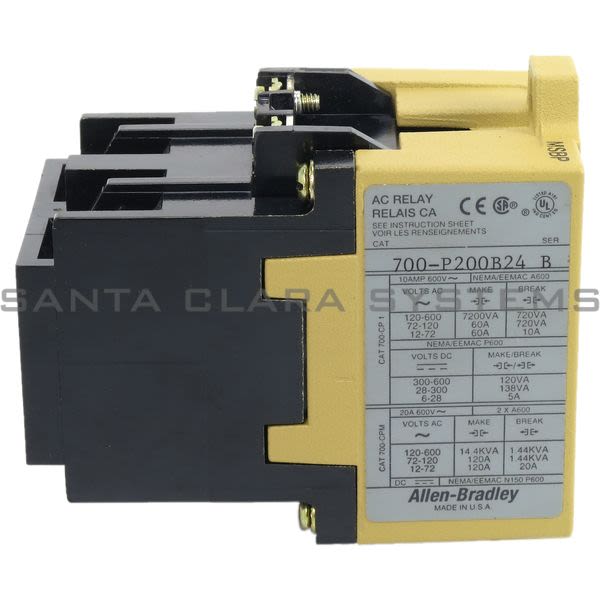 Allen Bradley 700-P200B24 700-P NEMA Control Relay, 2 N.O. Contacts Product Image