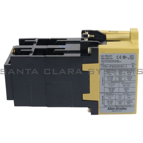 Allen Bradley 700-PK600B11 Industrial Relay Product Image