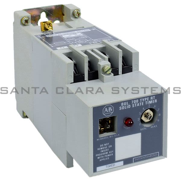 Allen Bradley 700-RT00N000Z24 Type Rt Solid State Timing Relay Timing Range 1.05-120 Seconds 24VDC Product Image