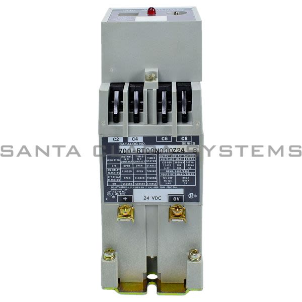 Allen Bradley 700-RT00N000Z24 Type Rt Solid State Timing Relay Timing Range 1.05-120 Seconds 24VDC Product Image