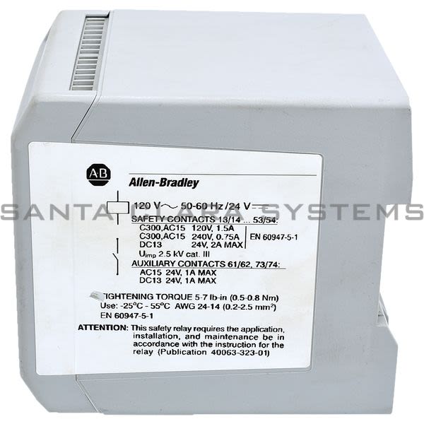 Allen Bradley 700-ZBR520AZ1 Safety Relay Product Image