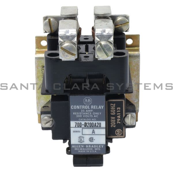 Allen Bradley 700D200A20 AC Control Relay Product Image