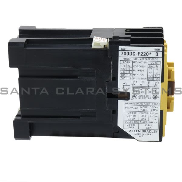Allen Bradley 700DC-F220Z1 Control Relay Product Image