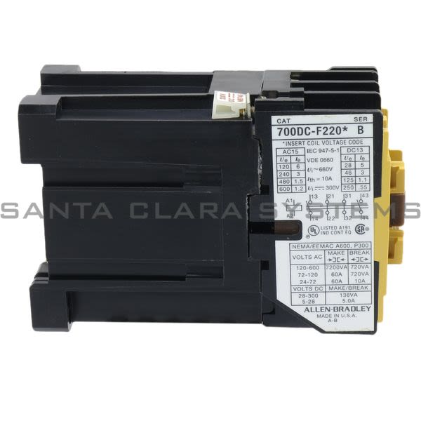 Allen Bradley 700DC-F220Z23 Control Relay Product Image