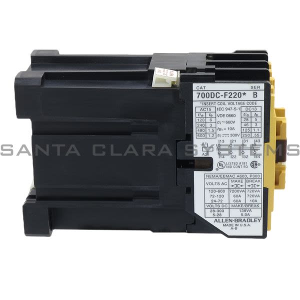 Allen Bradley 700DC-F220Z24 Control Relay Product Image