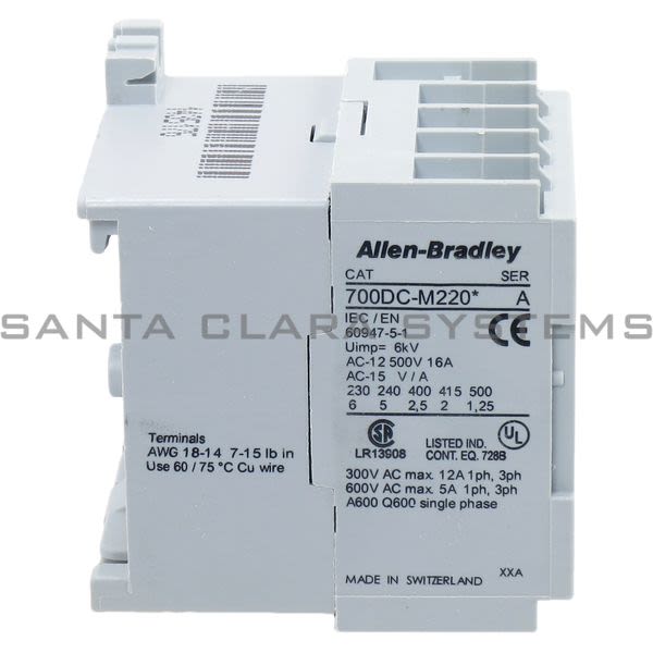 Allen Bradley 700DC-M220Z11S Control Relay Product Image