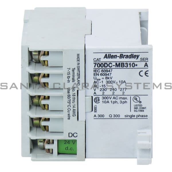 Allen Bradley 700DC-M310D24S Control Relay Product Image