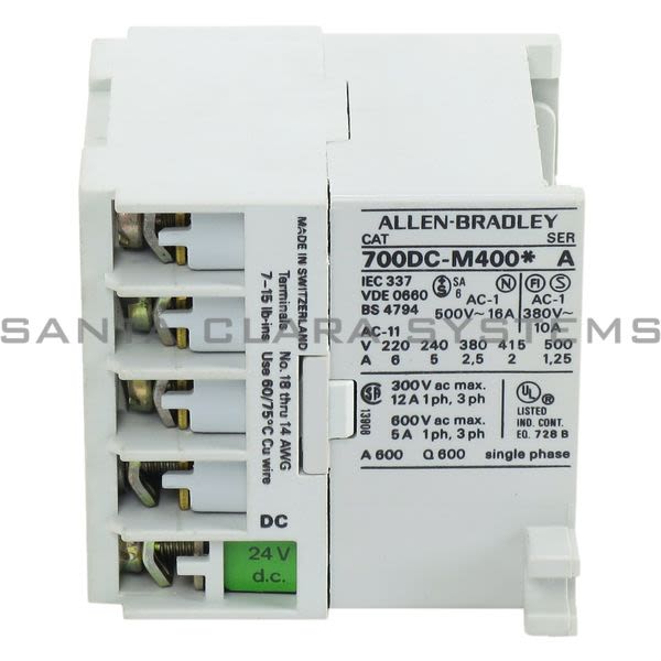 Allen Bradley 700DC-M400D24S Minature Relay, DC Coil, 4 Pole Product Image