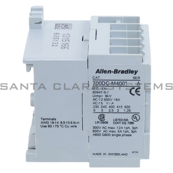 Allen Bradley 700DC-M400Z24S Minature Relay, DC Coil, 4 Pole Product Image