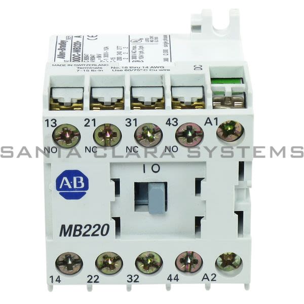 Allen Bradley 700DC-MB220D24S 700-M Miniature Control Relay, 2 N.O. / 2 N.C. W/Diode Product Image