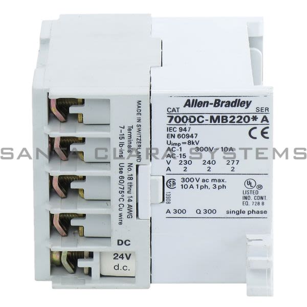 Allen Bradley 700DC-MB220Z24 Control Relay 24VDC Product Image