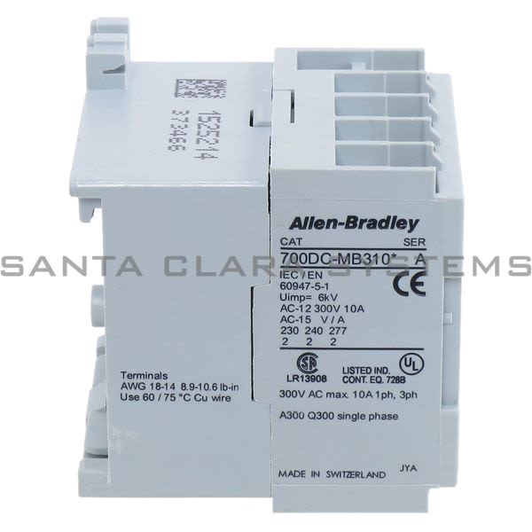 Allen Bradley 700DC-MB310D24S Control Relay Product Image