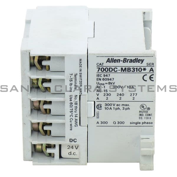 Allen Bradley 700DC-MB310Z24 Miniature Relay Product Image