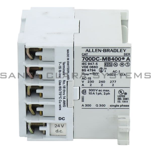 Allen Bradley 700DC-MB400Z24 Control Relay Product Image