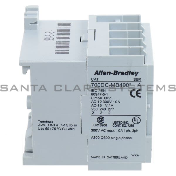 Allen Bradley 700DC-MB400Z24S Control Relay Product Image
