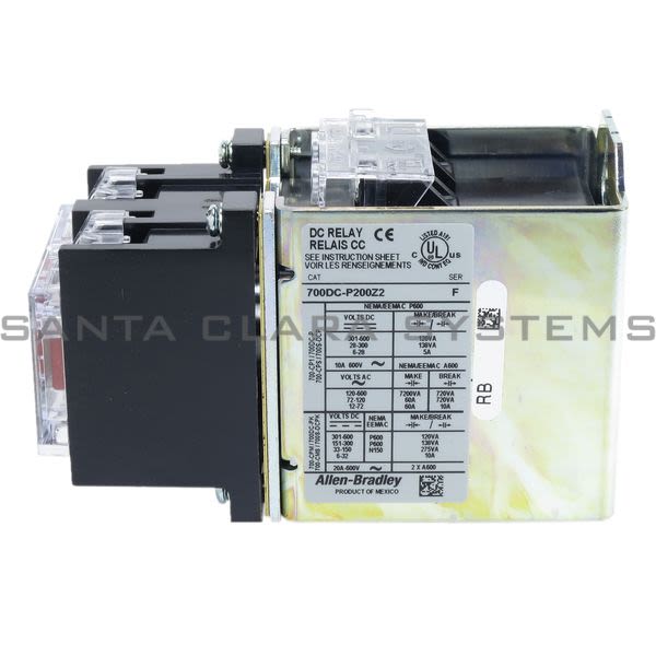 Allen Bradley 700DC-P200Z2 Control Relay Product Image