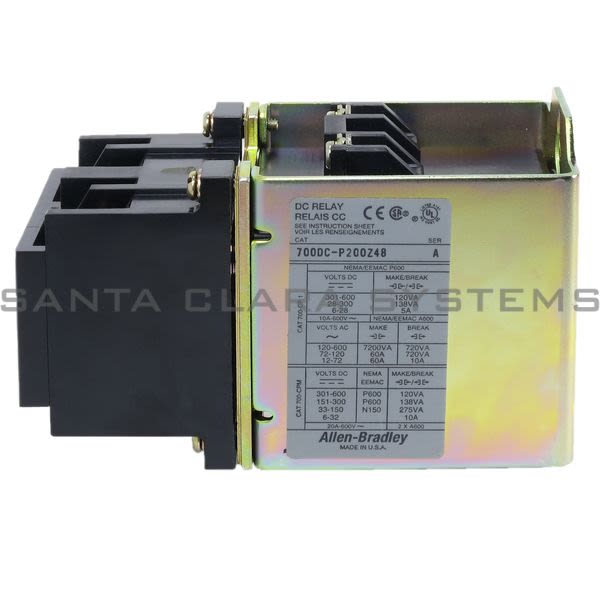 Allen Bradley 700DC-P200Z48 Control Relay Product Image