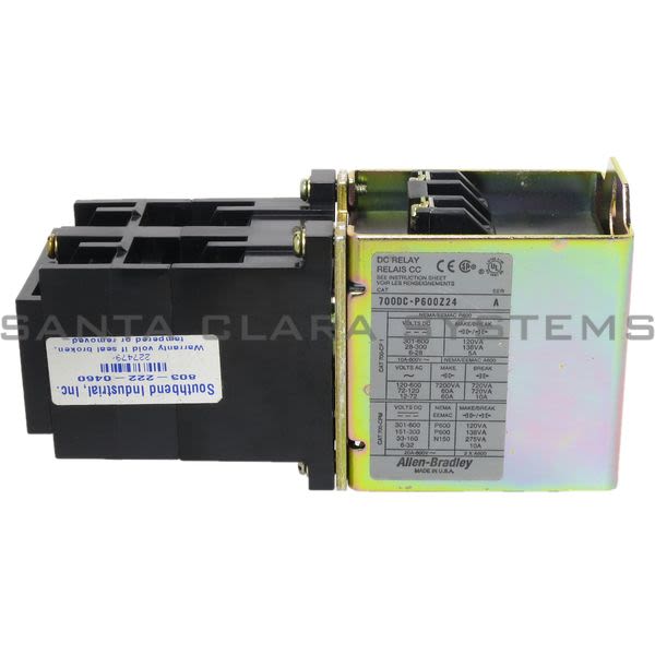 Allen Bradley 700DC-P600Z24 Control Relay | 700-P NEMA Product Image