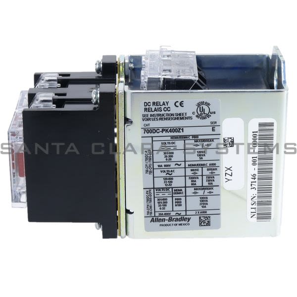 Allen Bradley 700DC-PK400Z1 Control Relay Product Image