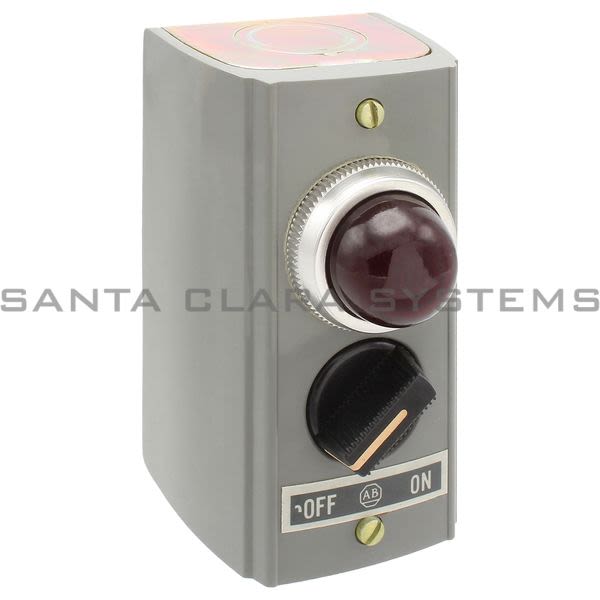 Allen Bradley 800R2SXP-L 2 Position Selector Switch W/ Red Pilot Light Product Image