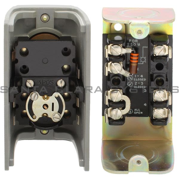 Allen Bradley 800R2SXP-L 2 Position Selector Switch W/ Red Pilot Light Product Image