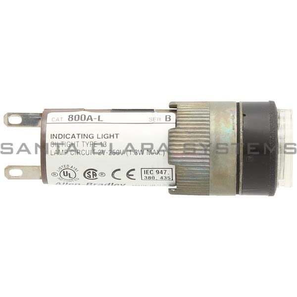 Allen Bradley 800A-L2AC10 Pilot Light, Stab Type Termination, Extended Head Product Image