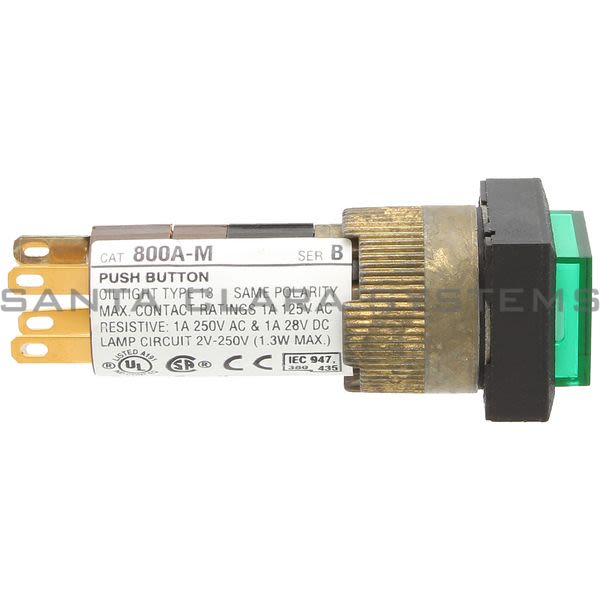 Allen Bradley 800A-M2BG24 Contact Push Button | Green Product Image