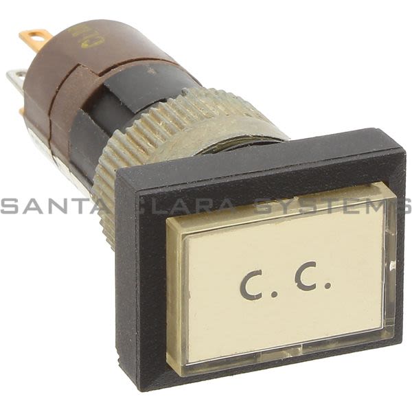 Allen Bradley 800A-T2CC24 Maintained Push Button, Stab Type Termination, Extended Head, Rectangular Bezel, Product Image