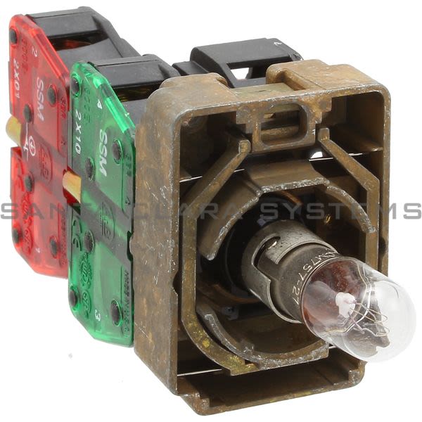 Allen Bradley 800E-2DLT3X11 Pushbutton 22.5mm Push-to-Test Back of Panel Product Image