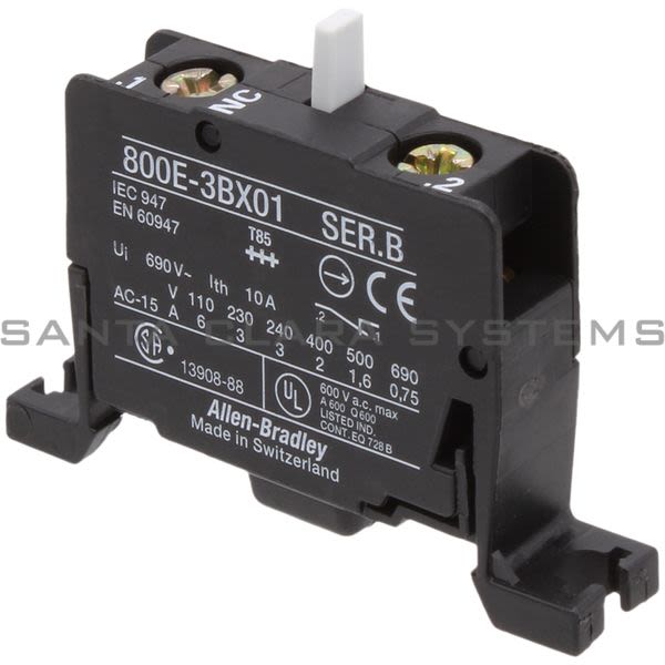 Allen Bradley 800E-3BX01 Base Mount Contact Cartridge Product Image