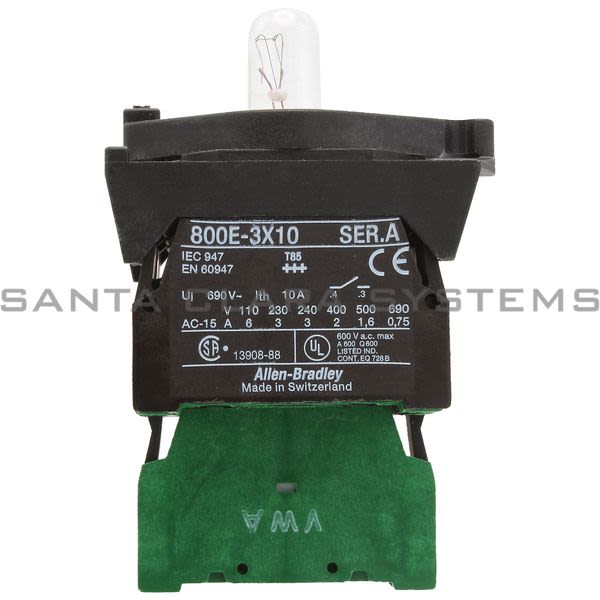 Allen Bradley 800E-3DL3X30 Full Voltage Module With Latch Product Image