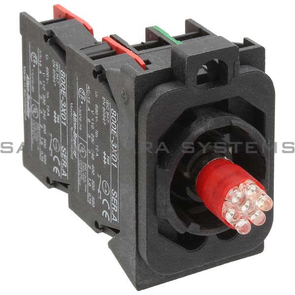 Allen Bradley 800E-3DL5RX12  Full Voltage Module W/ Latch Red Product Image
