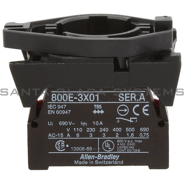 Allen Bradley 800E-3LX01 Contact Block Product Image