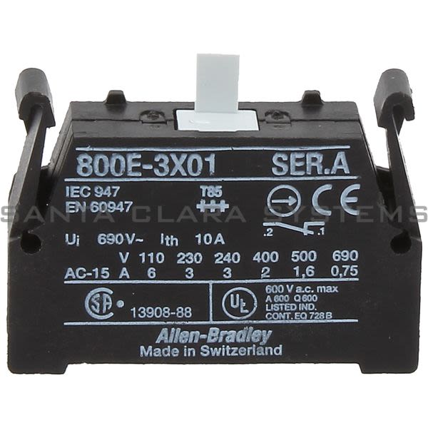 Allen Bradley 800E-3X01 Contact Block Product Image
