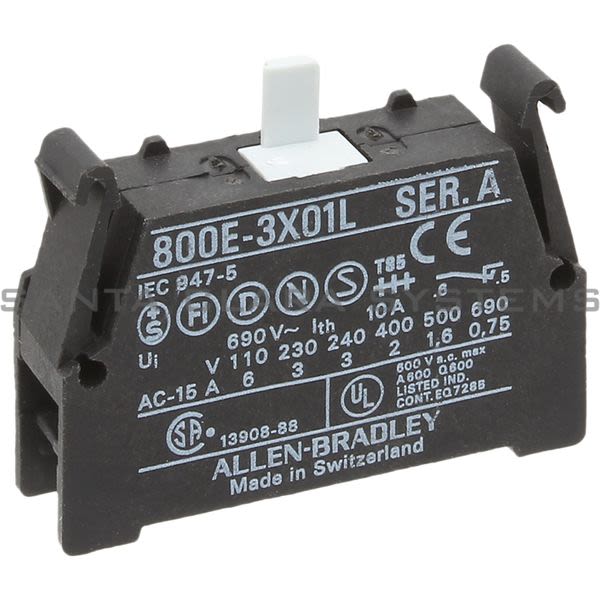 Allen Bradley 800E-3X01L Contact Block Product Image