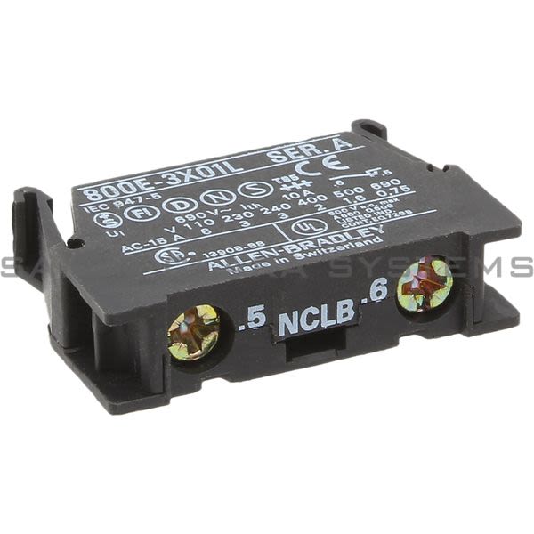 Allen Bradley 800E-3X01L Contact Block Product Image