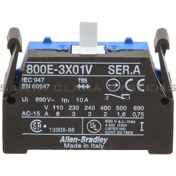 Allen Bradley 800E-3X01V Contact Block Product Image