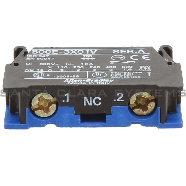 Allen Bradley 800E-3X01V Contact Block Product Image