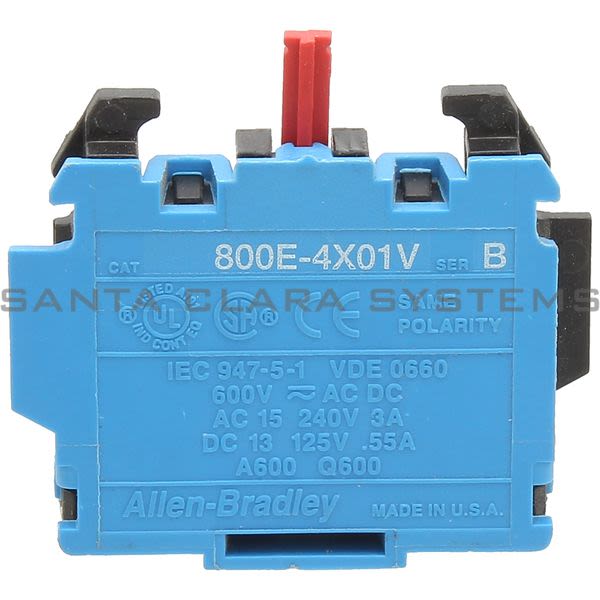 Allen Bradley 800E-4X01V  Contact Block Product Image