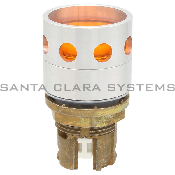 Allen Bradley 800EM-LG5 Illuminated Guarded Push Button Amber Product Image