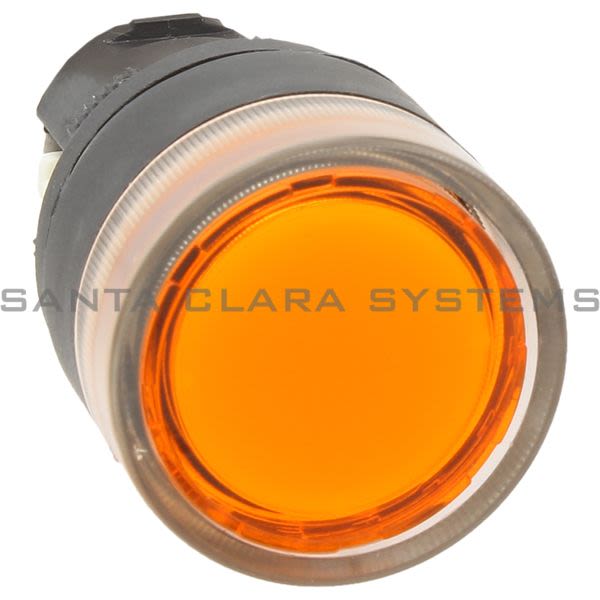 Allen Bradley 800EP-LF5 Illuminated Flush Push Button | Amber Product Image