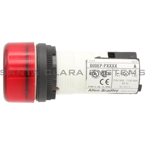 Allen Bradley 800EP-PM4D5 Monolithic Pilot Light/ Red Product Image